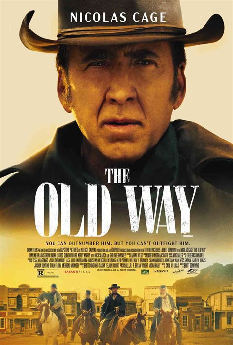 Released January 6th, 2023, 'The Old Way' stars Nicolas Cage, Ryan Kiera Armstrong, Noah Le Gros, Clint Howard The R movie has a runtime of about 1 hr 35 min, and received a user score of 58 (out ...